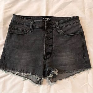 Black Jean shorts